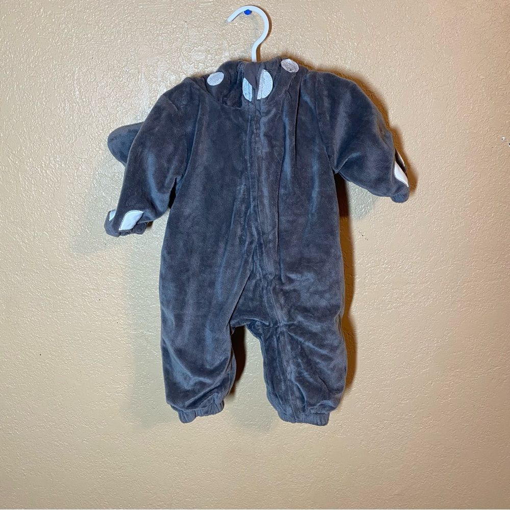 Baby 3-6 costume gray elephant hooded